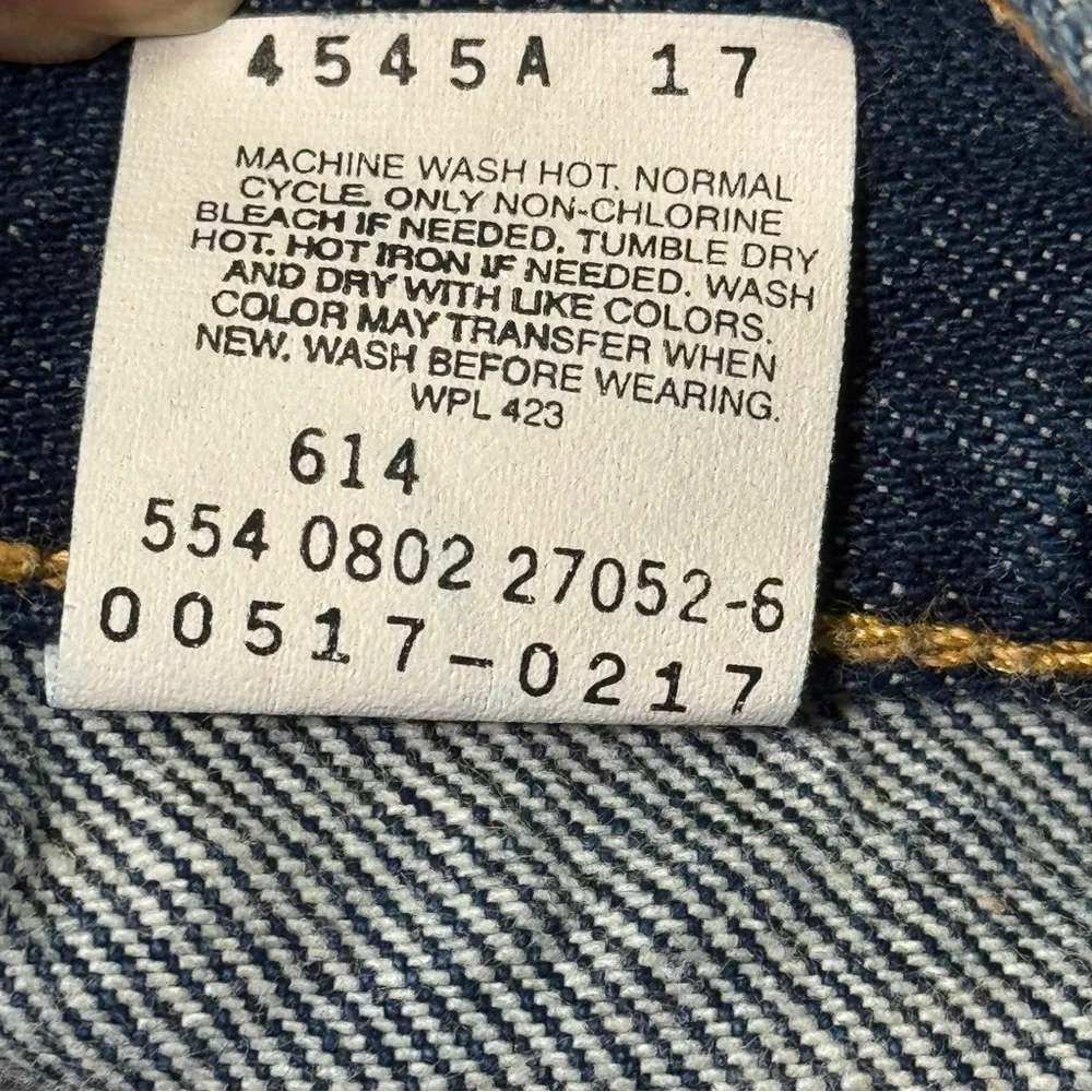 VTG Y2K Levi's 517 100% Cotton Dark Denim Bootcut Jeans Men's 36x32 Casual Pants